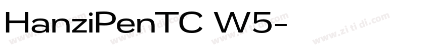 HanziPenTC W5字体转换